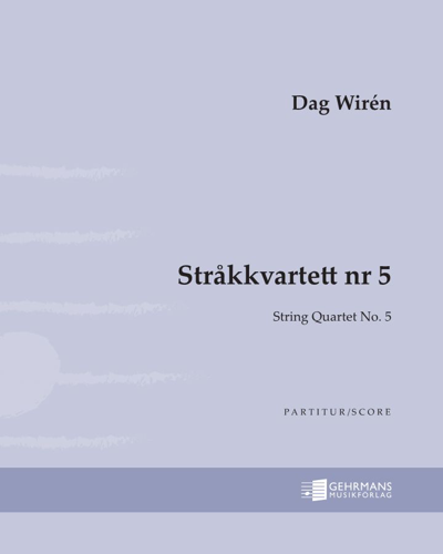String Quartet No. 5, op. 41 — Dag Wirén