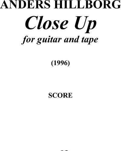 Close Up — Anders Hillborg