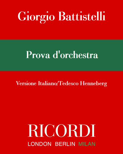 Prova d'orchestra — Giorgio Battistelli