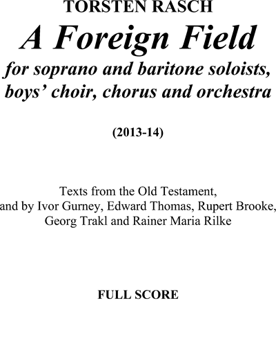 A Foreign Field — Torsten Rasch