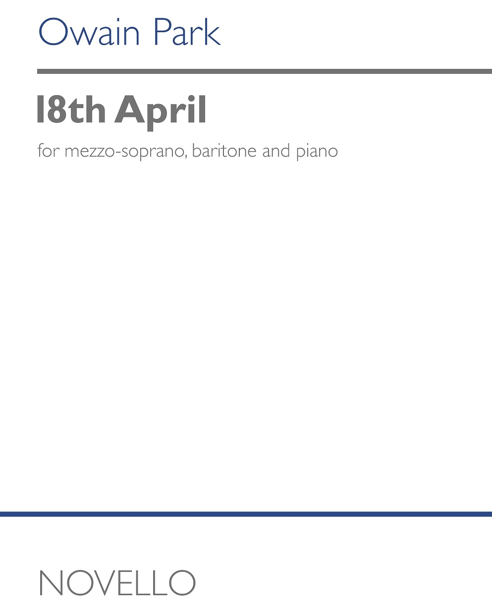 18th April — Owain Park