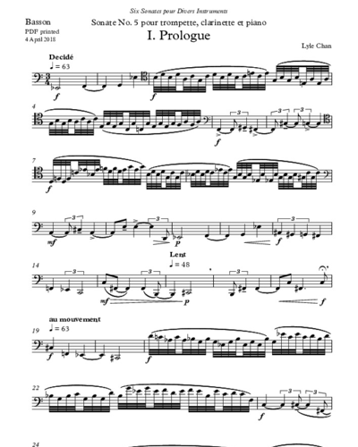 Sonata No. 5 — Lyle Chan