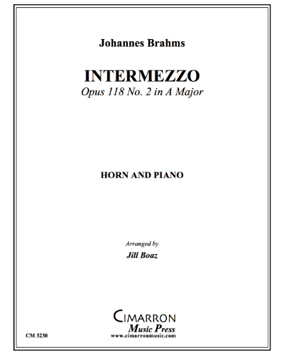 Intermezzo in A major, op. 118 No. 2 — 勃拉姆斯