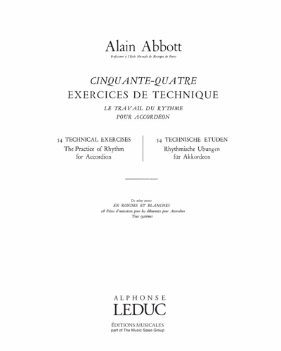 Fifty-four Technical Exercises — Alain Abbott
