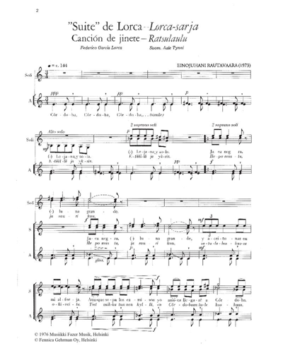 Suite de Lorca — 劳塔瓦拉