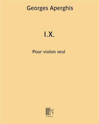 I.X. — Georges Aperghis
