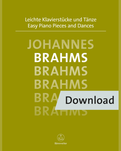 Easy Piano Pieces and Dances — 勃拉姆斯