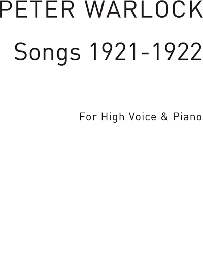 Songs 1921-1922 Vol. 3 — Peter Warlock