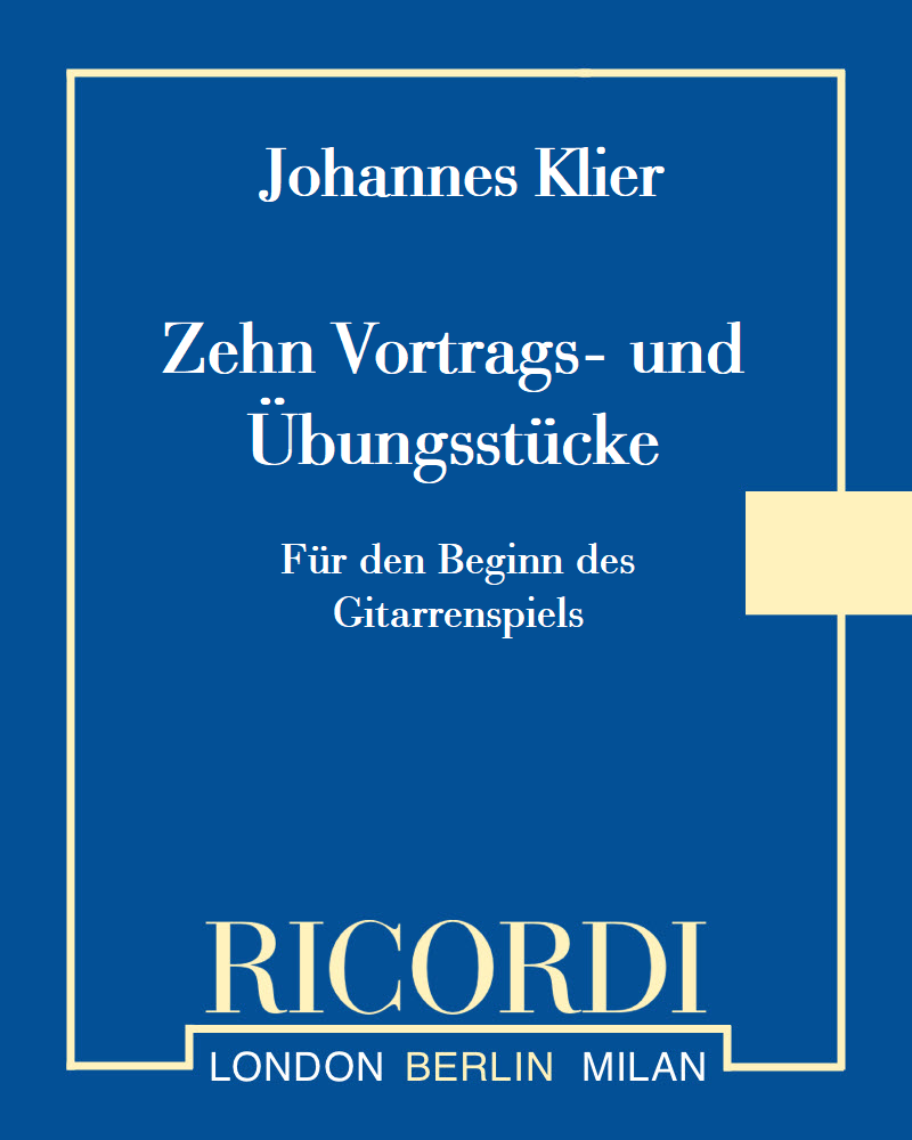 Ten Pieces for the Beginning of Guitar Playing — Johannes Klier