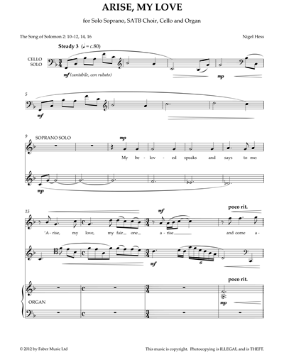 Arise, My Love — Nigel Hess