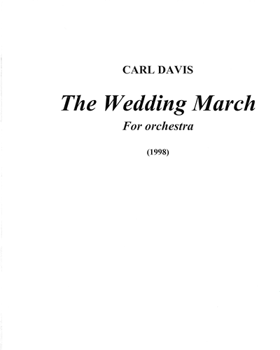 The Wedding March — Carl Davis