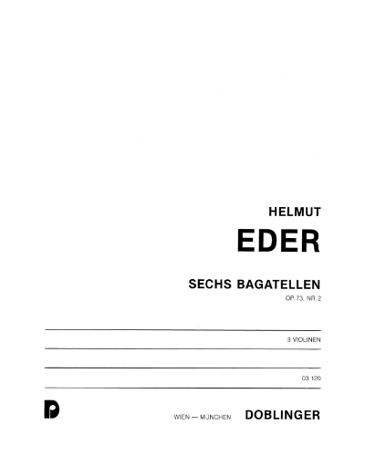 6 Bagatelles — Helmut Eder