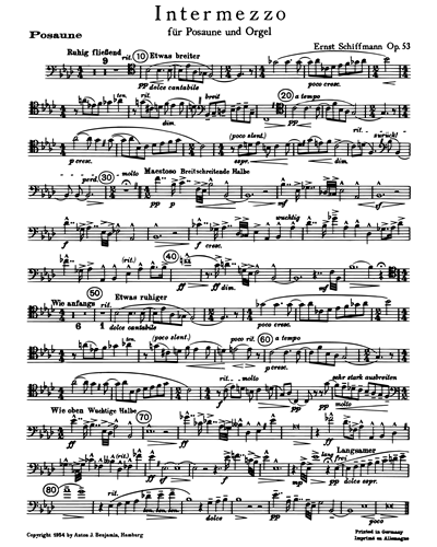 Intermezzo, op. 53 — Ernst Schiffmann