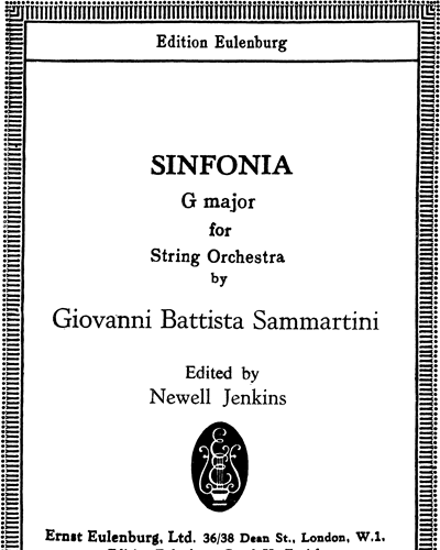 Sinfonia G major — Giovanni Battista Sammartini