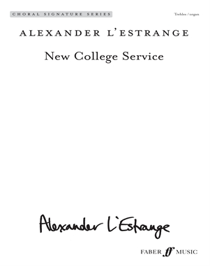 New College Service — Alexander L’Estrange