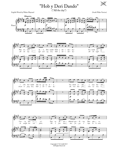 Hob Y Deri Dando (All the Day) — 传统