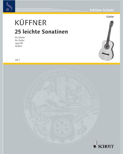 25 leichte Sonatinen — Joseph Kueffner