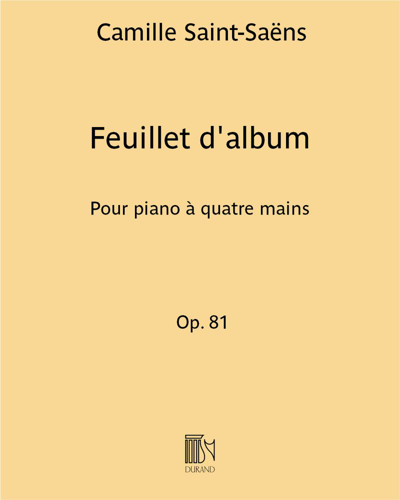 Album Leaf, op. 81 — 圣-桑