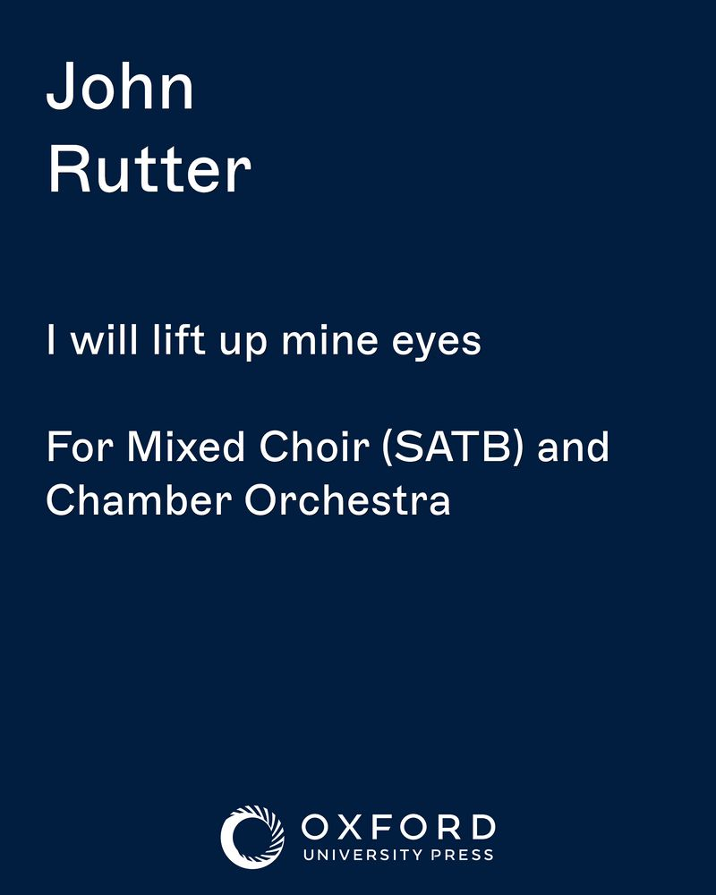 I will lift up mine eyes — 约翰·拉特