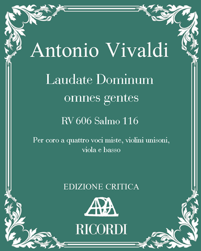 Laudate Dominum omnes gentes Psalm 116, RV 606 — 维瓦尔第