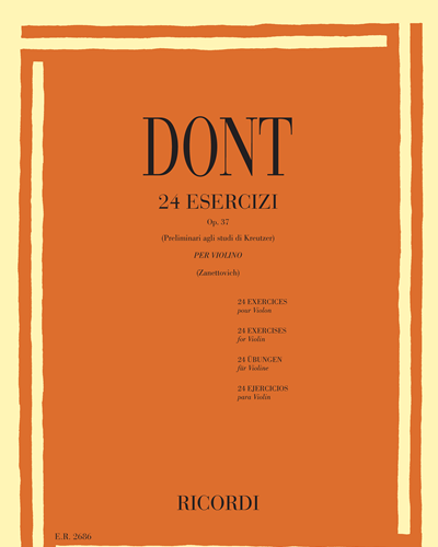 24 esercizi per violino Op. 37 — Jakob Dont