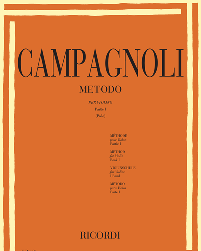 Metodo per violino - Parte I — Bartolomeo Campagnoli