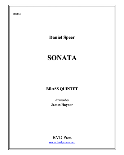 Sonata — Daniel Speer