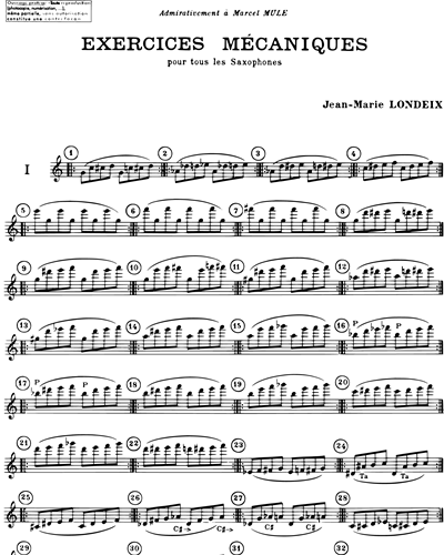 Exercices Mécaniques, Vol. 3 — Jean-Marie Londeix