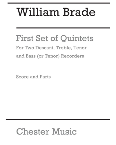 First Set of Quintets — William Brade