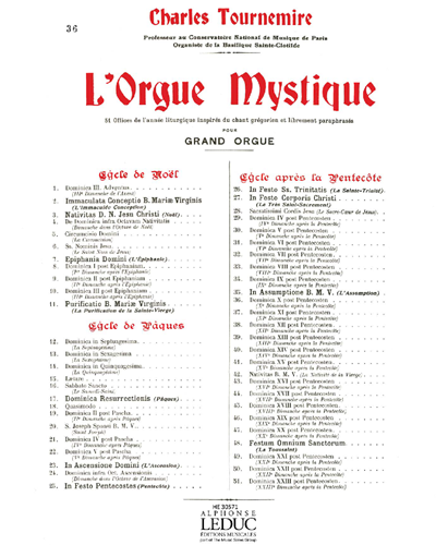 Dominica X post Pentecosten, op. 57 — Charles Tournemire