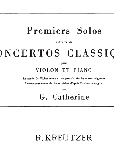 Solo No. 1 — Rodolphe Kreutzer