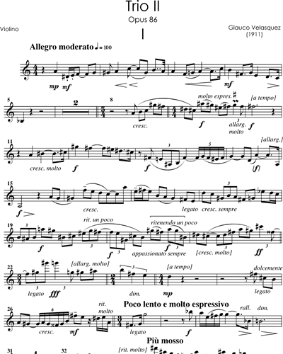Trio II — Glauco Velásquez