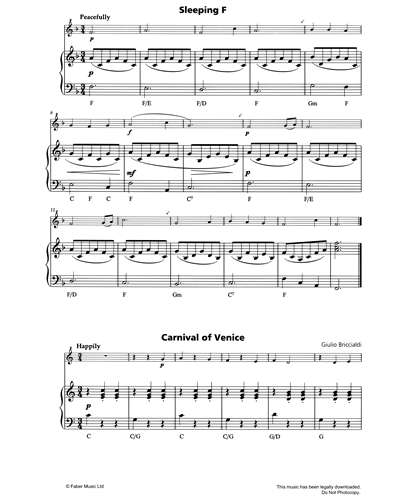 'Sleeping F' & 'Carnival Of Venice' & 'Kalinka' — Pam Wedgwood