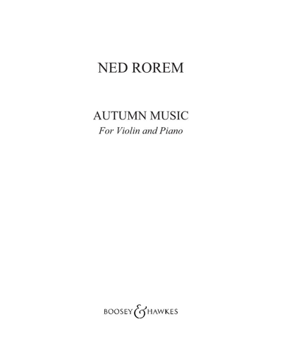 Autumn Music — 内德·罗雷姆