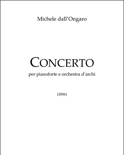 Concerto — Michele Dall'Ongaro