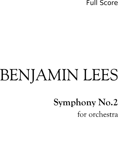 Symphony No. 2 — Benjamin Lees