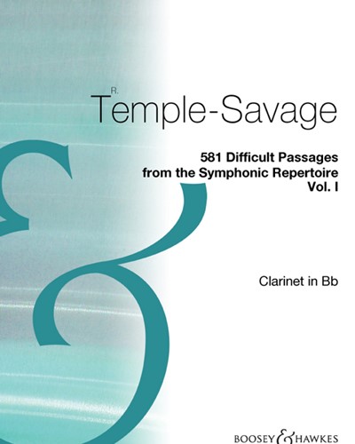 Five Hundred and Eighty-one Difficult Passages for Clarinet, Vol. 1 — Richard Temple-Savage