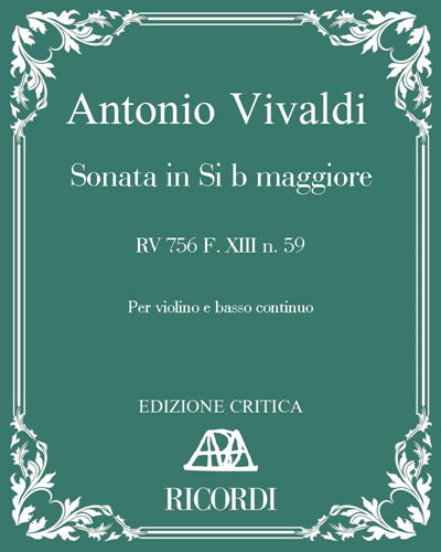 Sonata in B-flat major, RV 756, F. XIII No. 59 — 维瓦尔第