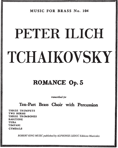 Romance in F minor, op. 5, No. 104 — 柴可夫斯基