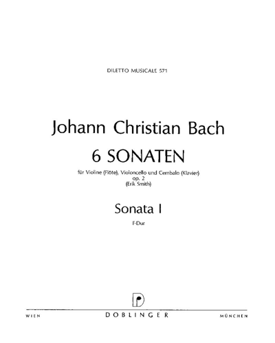 Sonata No. 1 in F major, op. 2 — J.C.巴赫