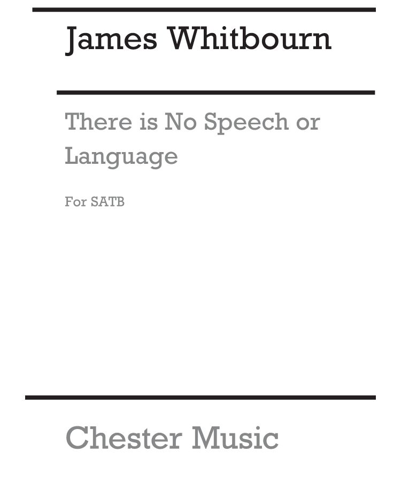 There is no speech or language (from "Annelies") — James Whitbourn