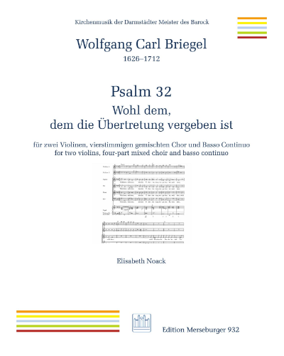 Psalm 32: "Wohl dem, dem die Übertretung vergeben ist" — Wolfgang Carl Briegel