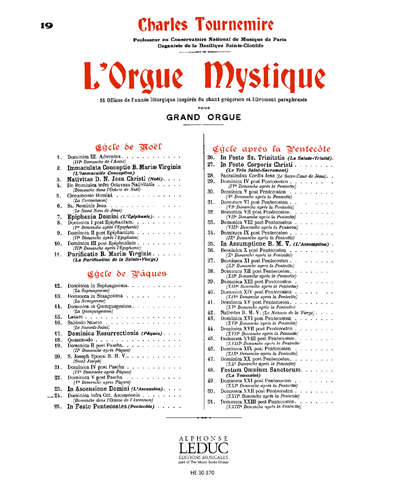Dominica II post Pascha, op. 56 — 夏尔·图尔内米尔