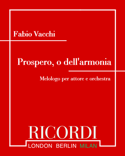 Prospero, o dell'armonia — Fabio Vacchi
