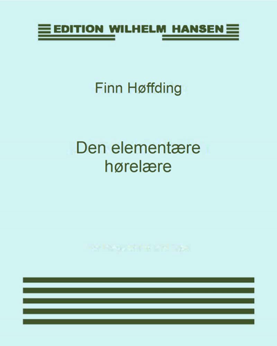 Den elementære hørelære — Finn Høffding