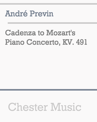Cadenza to Mozart's Piano Concerto, K. 491 — 安德烈·普列文