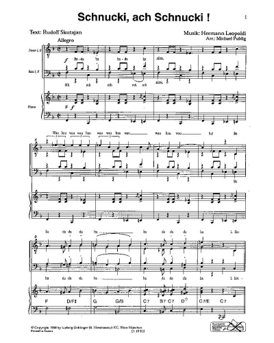 Schnucki, ach Schnucki — Hermann Leopoldi