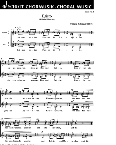 Lazzi — Wilhelm Killmayer