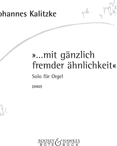 ...mit gänzlich fremder Ähnlichkeit — Johannes Kalitzke