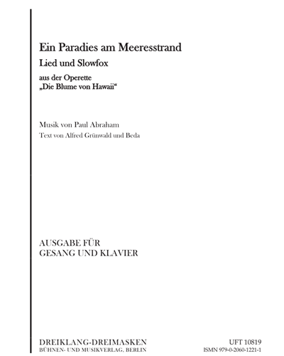 Ein Paradies am Meeresstrand — Paul Abraham
